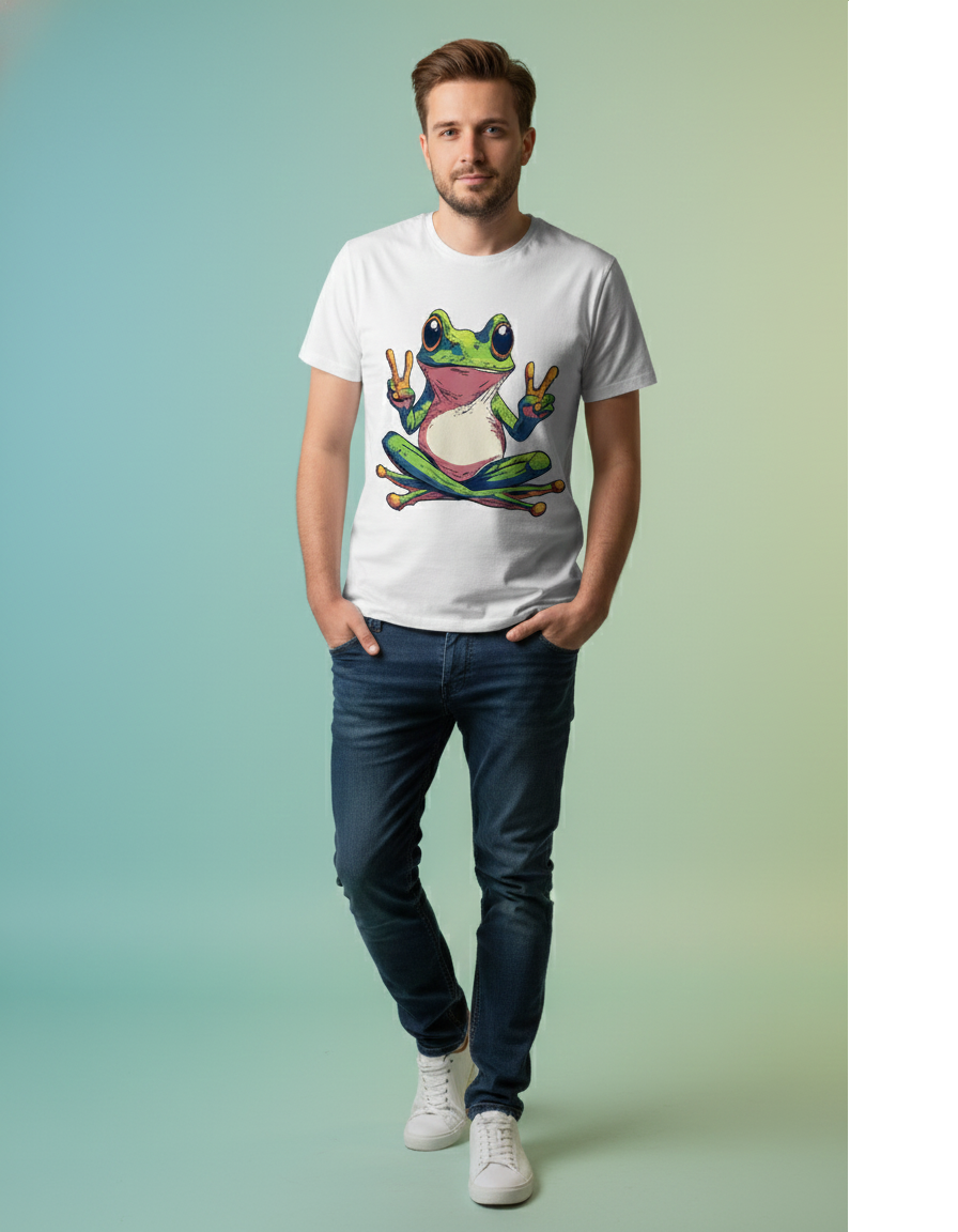 Peace Frog white tshirt
