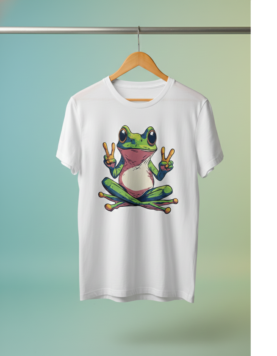 Peace Frog white tshirt