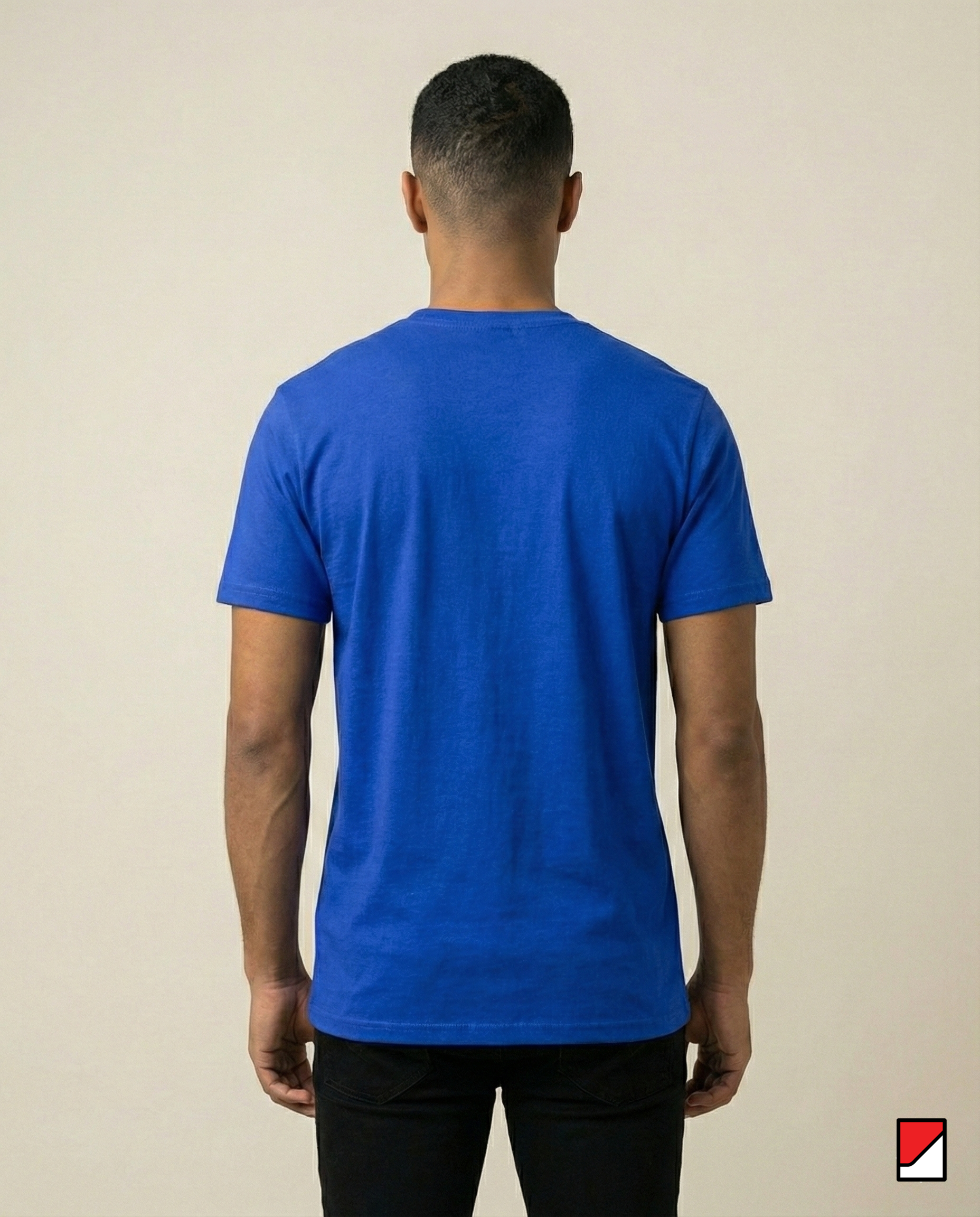 Men’s Royal Blue Orca Graphic T-Shirt – Premium Cotton Casual Tee