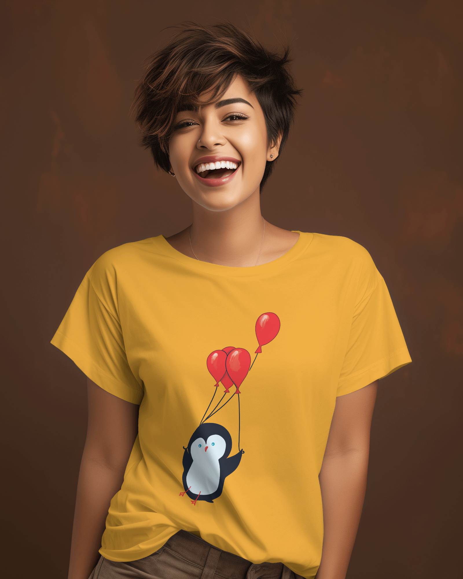Penguine ride Tshirt Unisex