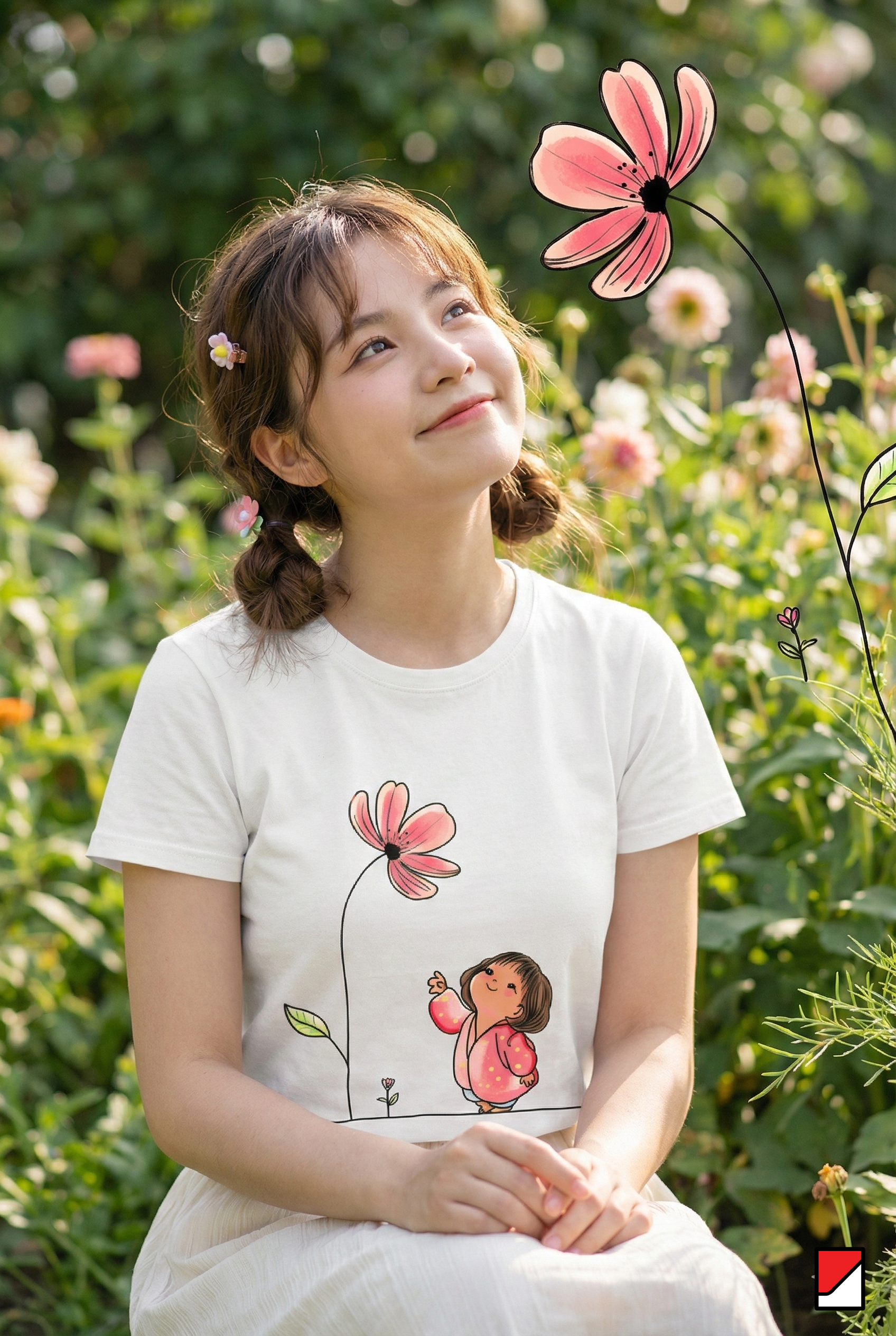Little Hope, Big Flower Tee 🌼