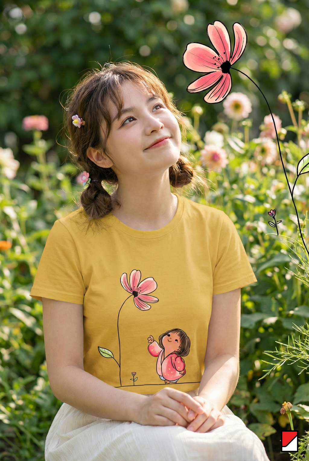 Little Hope, Big Flower Tee 🌼