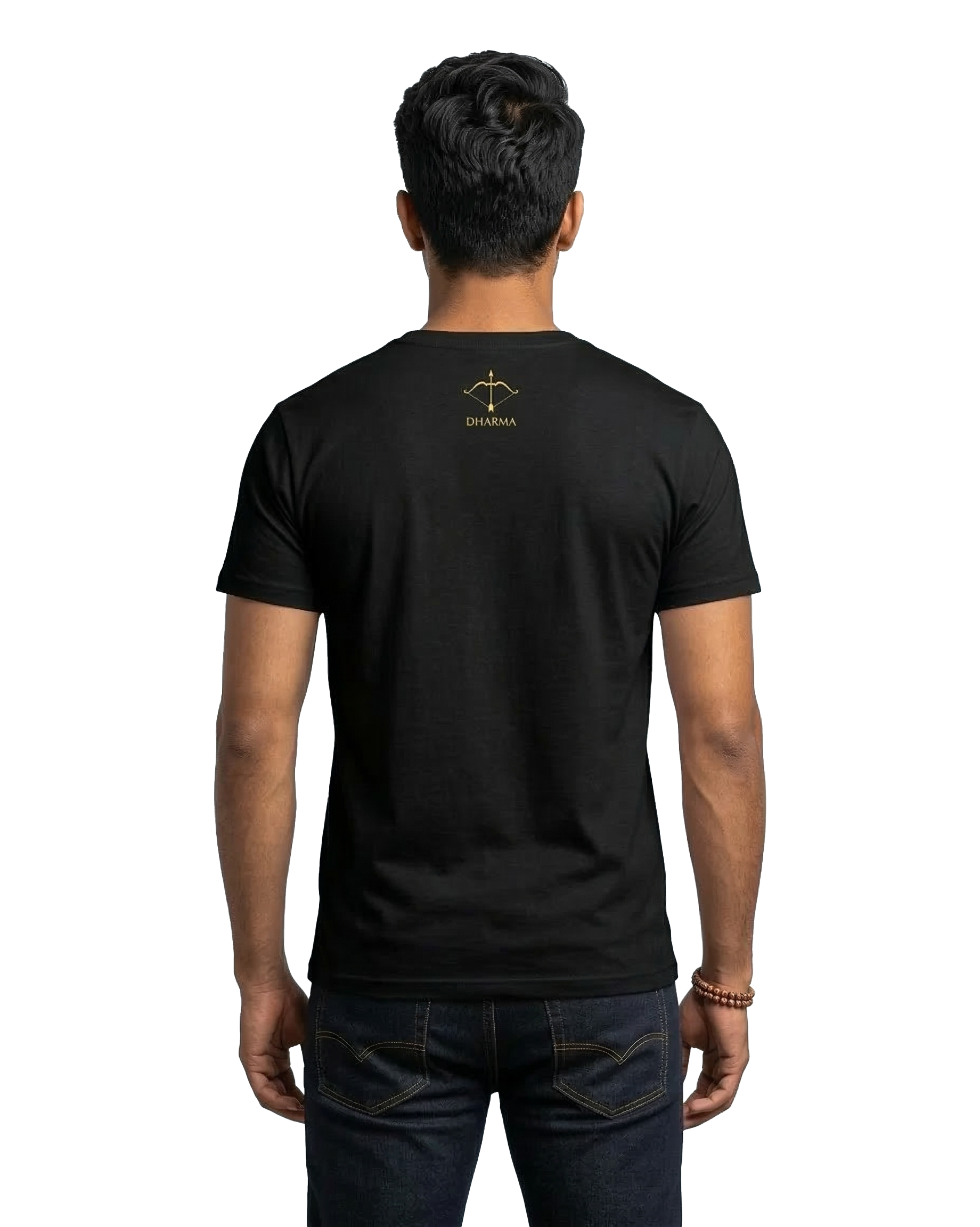 Victory of Dharma – Jai Shri Ram Graphic T-Shirt for Men | Premium Black Cotton Tee