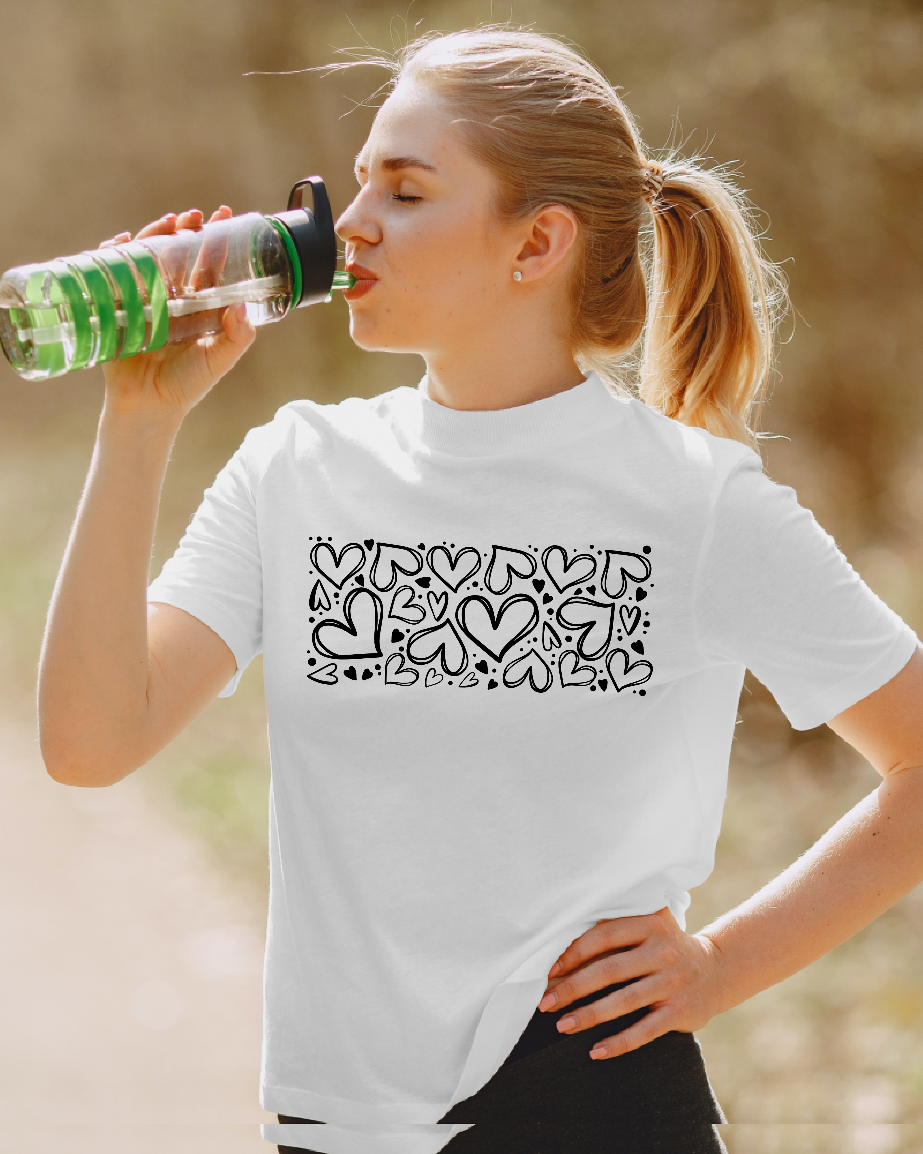 Love graphics white tshirt